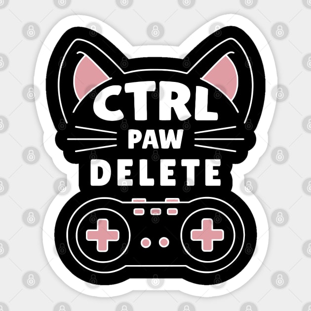 CTRL PAW DEL Sticker by XYDstore